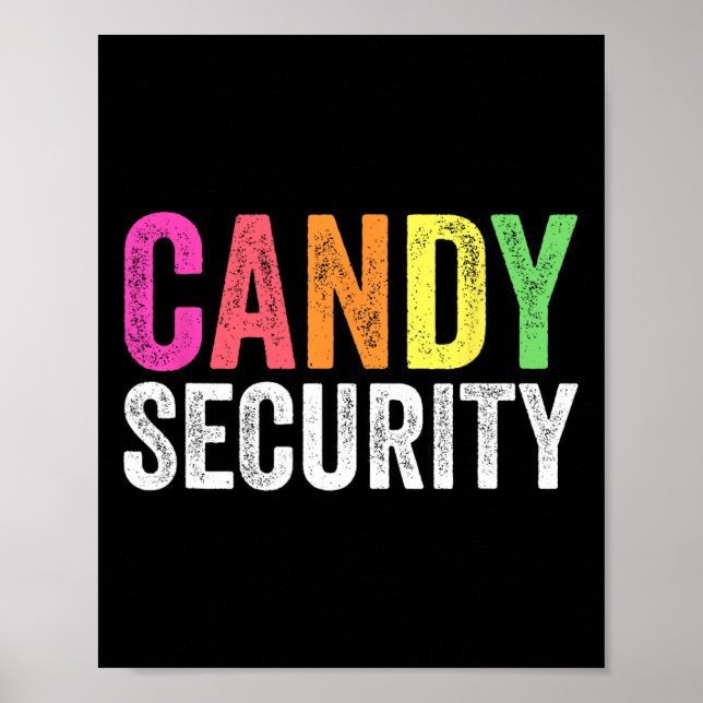 Fun Candy Security Halloween-Kostüm Poster (Vorne)
