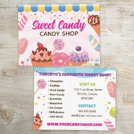 Fun Candy Shop Flyer Postkarte