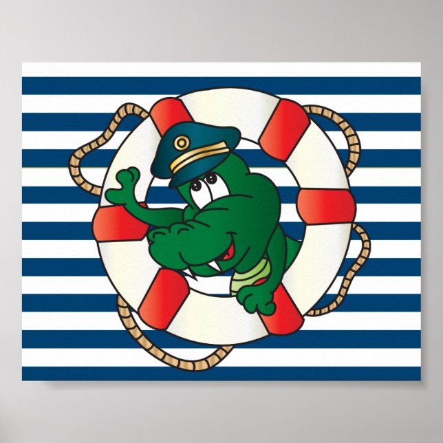 Fun Captain Alligator Poster (Vorne)