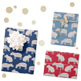 Fun Capybara Geschenkpapier Set