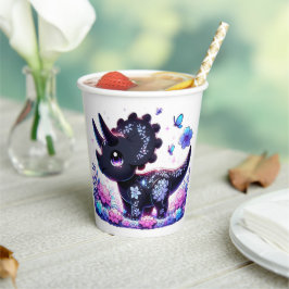 Fun Cartoon Dinosaur Babydusche Pappbecher