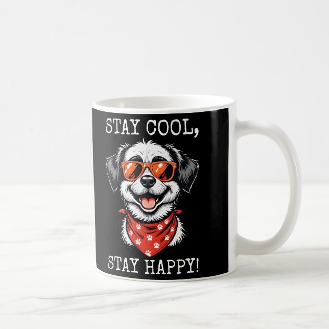 Fun Cartoon Dog Design Kaffeetasse (Rechts)