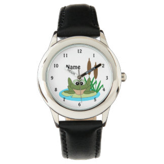 Fun Cartoon Frog Watch Armbanduhr
