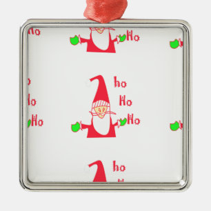 Fun Cartoon Mouse Santa Collection Silbernes Ornament
