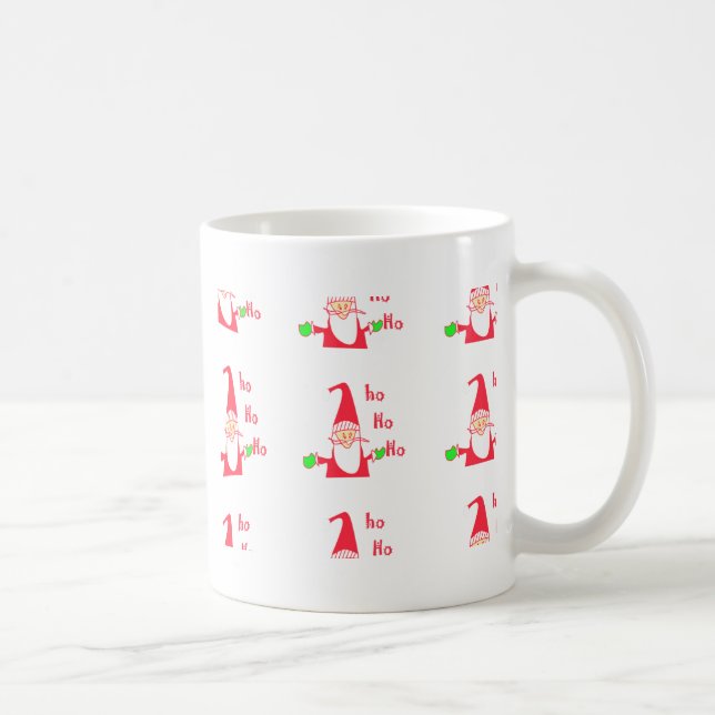 Fun Cartoon Mouse Santa Collection Tasse (Rechts)