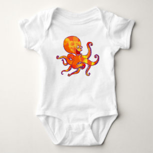 Fun Cartoon Octopus Kinderkleidung Baby Strampler