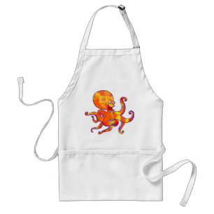 Fun Cartoon Octopus Mousepad Schürze