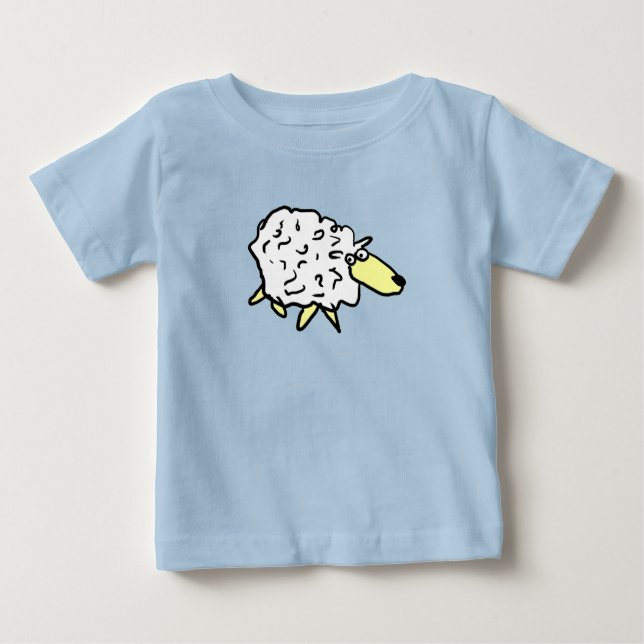 Fun Cartoon Sheep Baby T-shirt (Vorderseite)