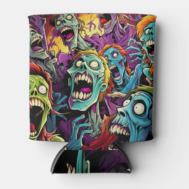 Fun Cartoon Zombies Dosenkühler (Vorderseite)