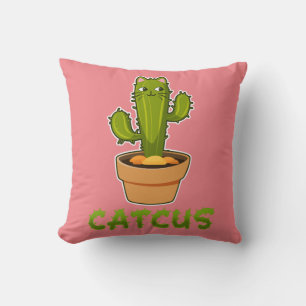 Fun Cat Cactus Catcus Pflanze Kissen