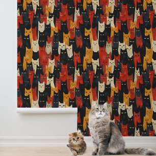 Fun Cat Faces Tapete