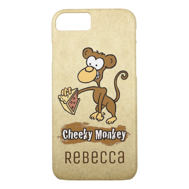 Fun Cheeky Monkey Design Case-Mate iPhone Hülle (Rückseite)