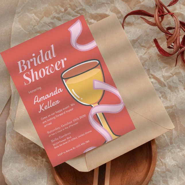 Fun Cheers Bridal Dusche Einladung (Von Creator hochgeladen)