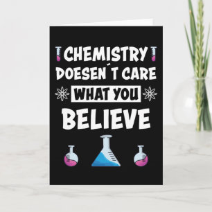 Fun Chemistry Funny Sprichwort Chemist Professione Karte