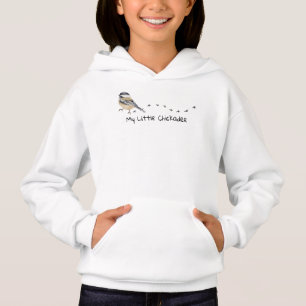 Fun Chickadee Niedliche Vogelspuren Hoodie