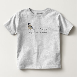 Fun Chickadee Niedliche Vogelspuren    Kleinkind T-shirt