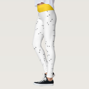 Fun Chicken sei verrückt! Funky Black & White & Ye Leggings