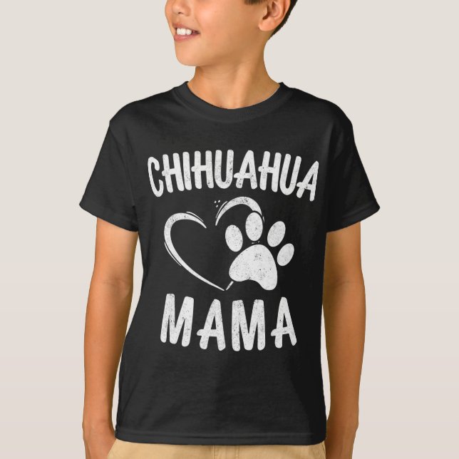 Fun Chihuahua Mama Geschenk Pet Lover Apparel Dog  T-Shirt (Vorderseite)