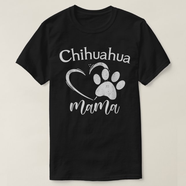 Fun Chihuahua Mama Pet Lover Apparel Dog Chichi Mo T-Shirt (Design vorne)