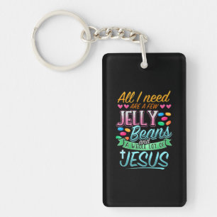 Fun Christlich Jelly Bean Candy Lover Oster Jesus Schlüsselanhänger
