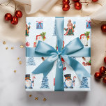 Fun Christmas Blue Red Gnomes Geschenkpapier<br><div class="desc">Dieses Design kann personalisiert werden, indem Sie die weitere Option anpassen. Sie können auch auf andere Gegenstände übertragen. Kontaktieren Sie mich unter colorflowcreations@gmail.com oder nutzen Sie die Chat-Option oben auf der Seite, wenn Sie dieses Design auf einem anderen Produkt haben möchten oder Hilfe benötigen. Sehen Sie mehr von meinen Designs...</div>