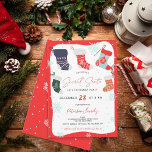 Fun Christmas Cookie geheime santa Austausch Party Einladung<br><div class="desc">Ein lustiger Weihnachtsfeiertag Geheimgeschenke tauschen Santa Party Einladung mit niedlichen Illustrationen von Weihnachten Strumpf und Schnee ,  alle Illustrationsfarben sind bearbeitbar,  um Ihre eigene Farbpalette auf weiß.</div>