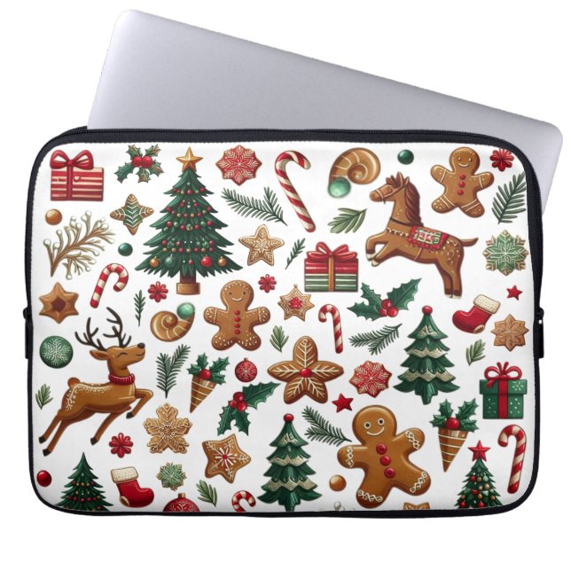 Fun Christmas Electronics Bag Laptopschutzhülle (Vorderseite)