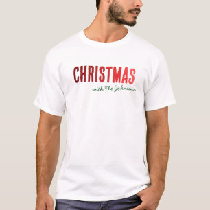 Fun Christmas Familienname T-Shirt