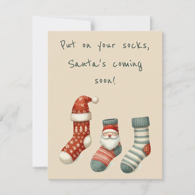 Fun Christmas Greeting Card Einladung (Vorderseite)