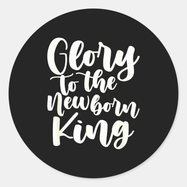 Fun Christmas Holiday Saying Religious Christian E Runder Aufkleber (Vorderseite)