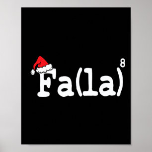 Fun Christmas Niedlich Mathe Fa La La La La La La Poster
