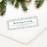 Fun Christmas Polka Dots Rücksendeadresse Label<br><div class="desc">Fun Christmas Polka Dots Rücksendeadressen-Aufkleber sind mit einem einfachen und lustigen Weihnachtsfarben Polka Dots Pattern mit Grün, Minze, Rot und Rosa Farbtöne. Das perfekte Label-Design für Ihre Urlaubssaison-Mail. Personalisieren Sie diese Vorlage einfach. Wenn Sie Fragen haben, kontaktieren Sie mich bitte über den Zazzle Chat. Originelles Design von Ana Garza/Kardz Studio....</div>