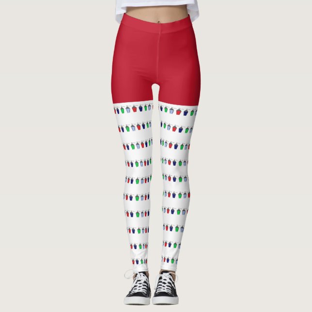 Fun Christmas Tiny Bryn Mawr Lanterns Leggings (Vorderseite)