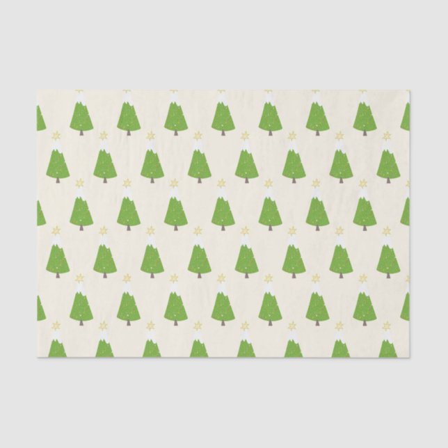 Fun Christmas Tree Pattern - Weihnachten Seidenpapier (Vorderseite)