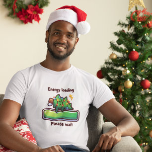 Fun Christmas Tree Saison Loading Progress Bar T-Shirt