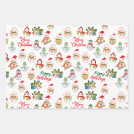 FUN CHRISTMAS WRAPPING PAPER GIFT SETS. GESCHENKPAPIER SET
