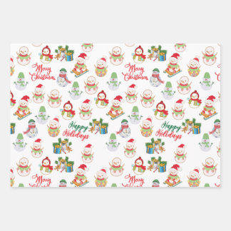 FUN CHRISTMAS WRAPPING PAPER GIFT SETS. GESCHENKPAPIER SET