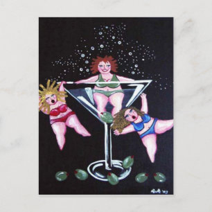 Fun Chubby Martini Divas Postkarten