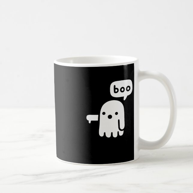 Fun chunky Geist der Missbilligung Boo Halloween Kaffeetasse (Rechts)