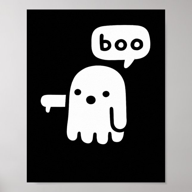 Fun chunky Geist der Missbilligung Boo Halloween Poster (Vorne)