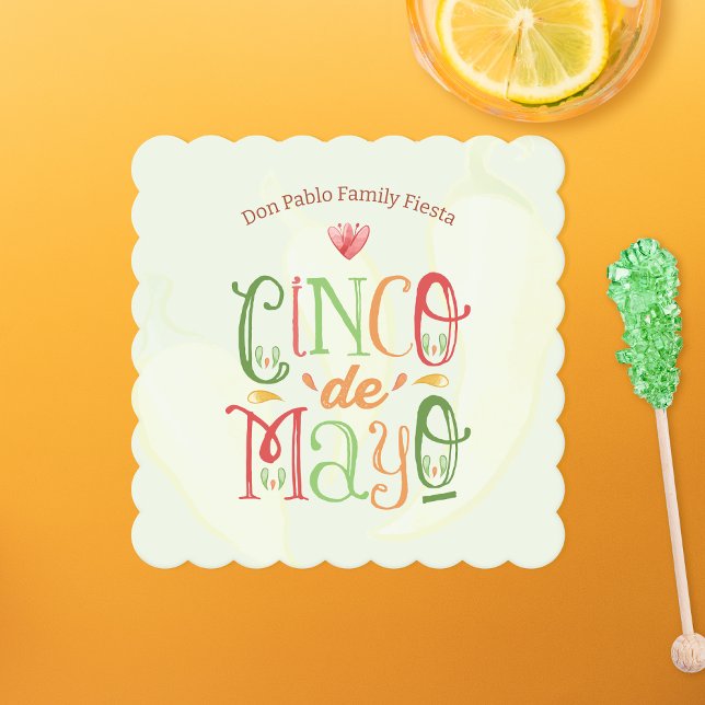 Fun Cinco de Mayo Party Untersetzer (Von Creator hochgeladen)