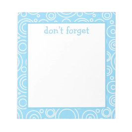 Fun Circle Pattern Notizblock