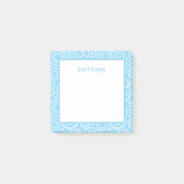 Fun Circle Pattern Post-it Klebezettel