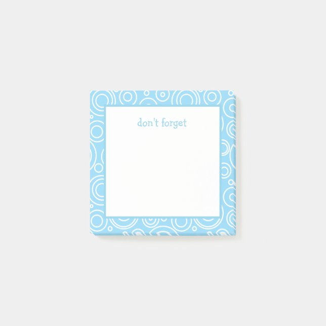 Fun Circle Pattern Post-it Klebezettel (Vorderseite)