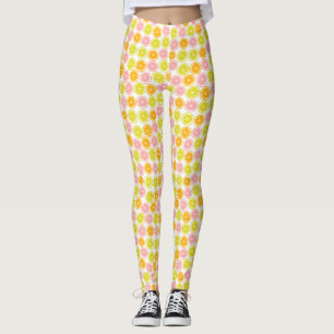Fun Citrus Fruchtmuster Leggings