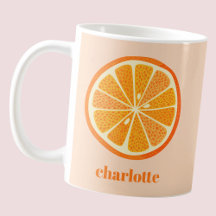 Fun Citrus Orange Slice Personalisiert