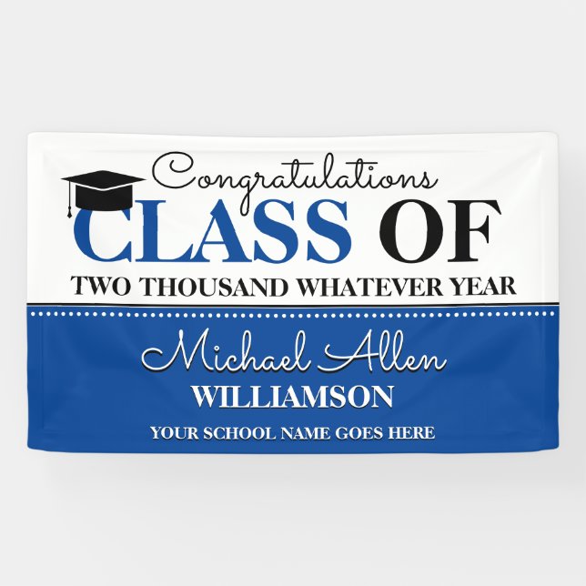 Fun Class Year Glückwunsch Graduate Banner (Horizontal)