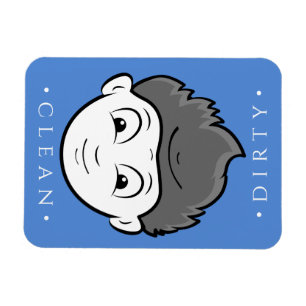 Fun Clean Boy, Dirty Old Man Geschirrspülmaschine  Magnet