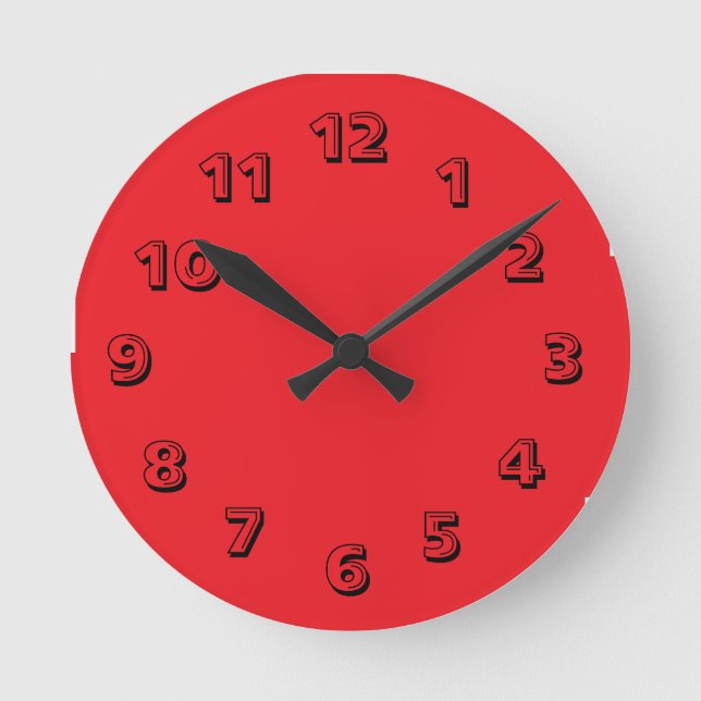 Fun Clock! Runde Wanduhr (Vorderseite)