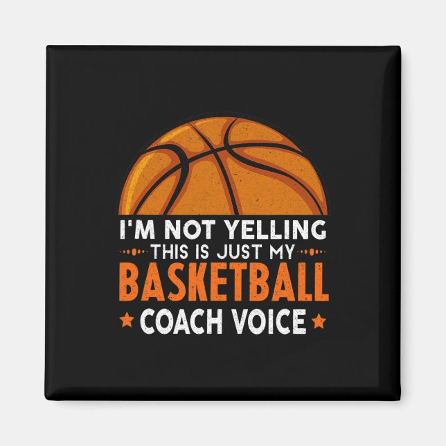 Fun Coach Basketball Lover Magnet (Vorne)